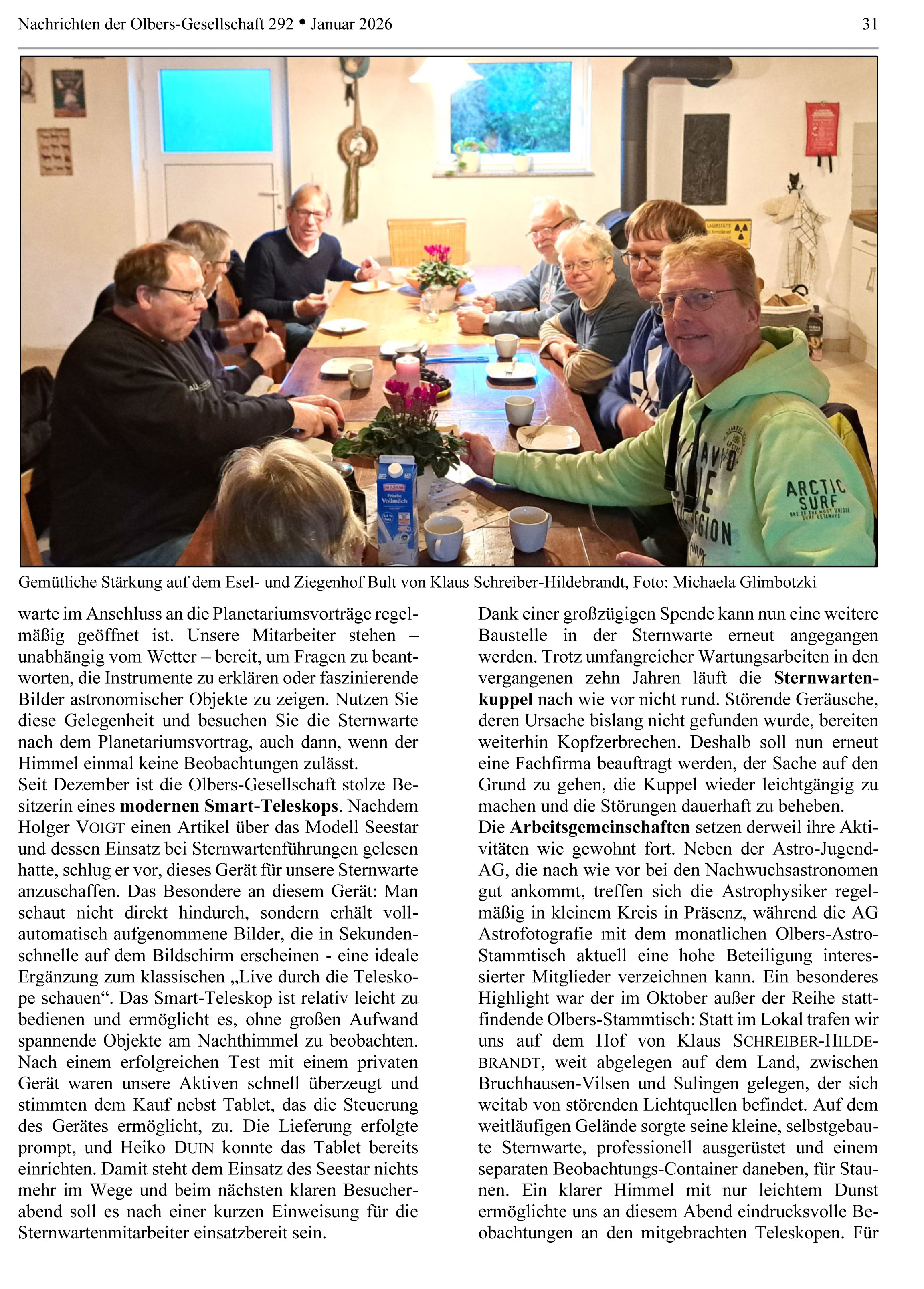 ON 292 2026 Vereinsleben