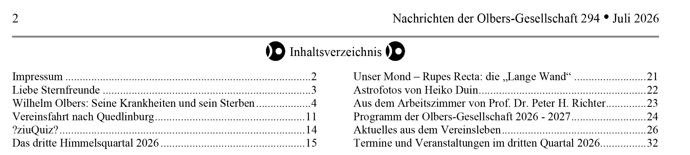 Inhaltsverzeichnis
