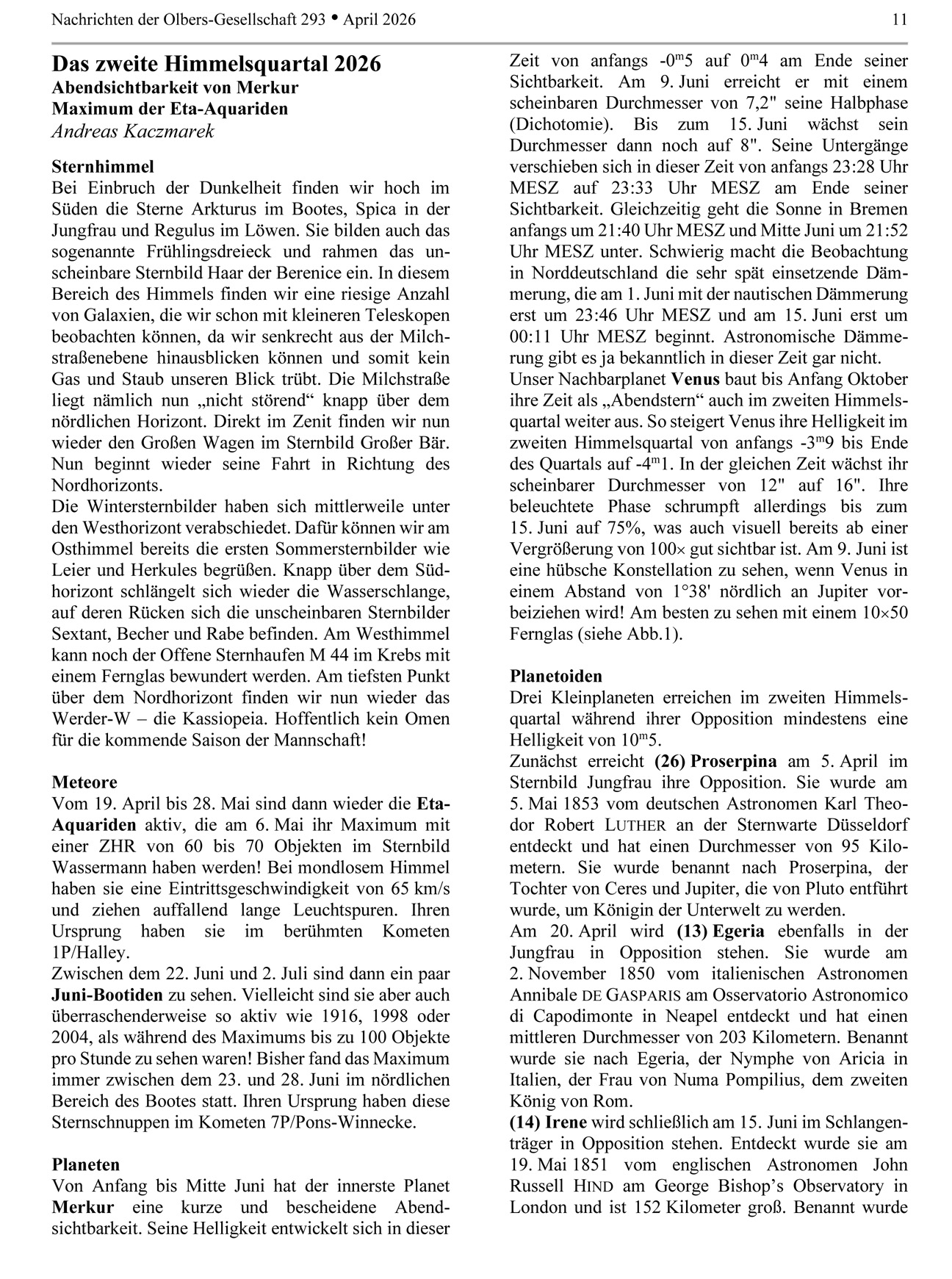 ON 293 2026 Beobachtungsquartal 2