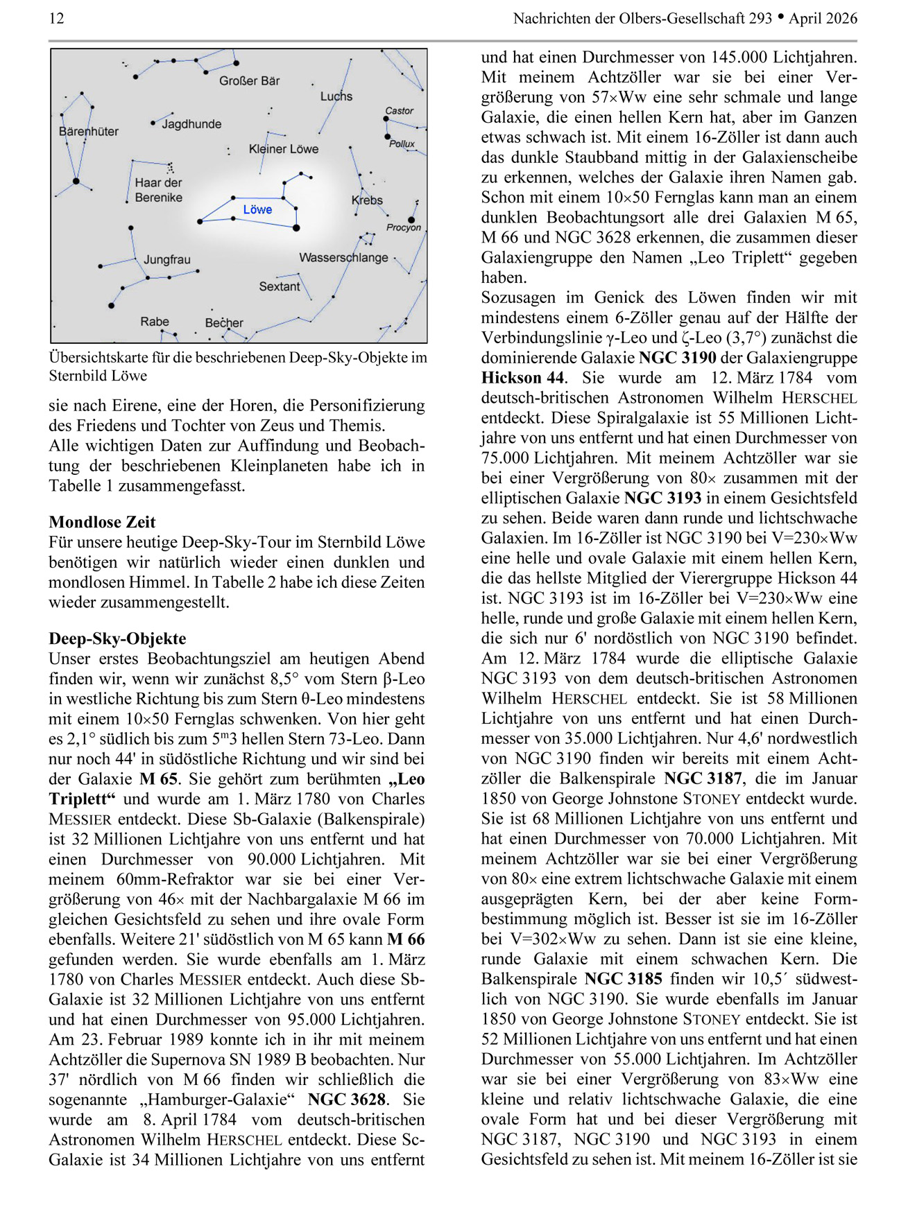 ON 293 2026 Beobachtungsquartal 2